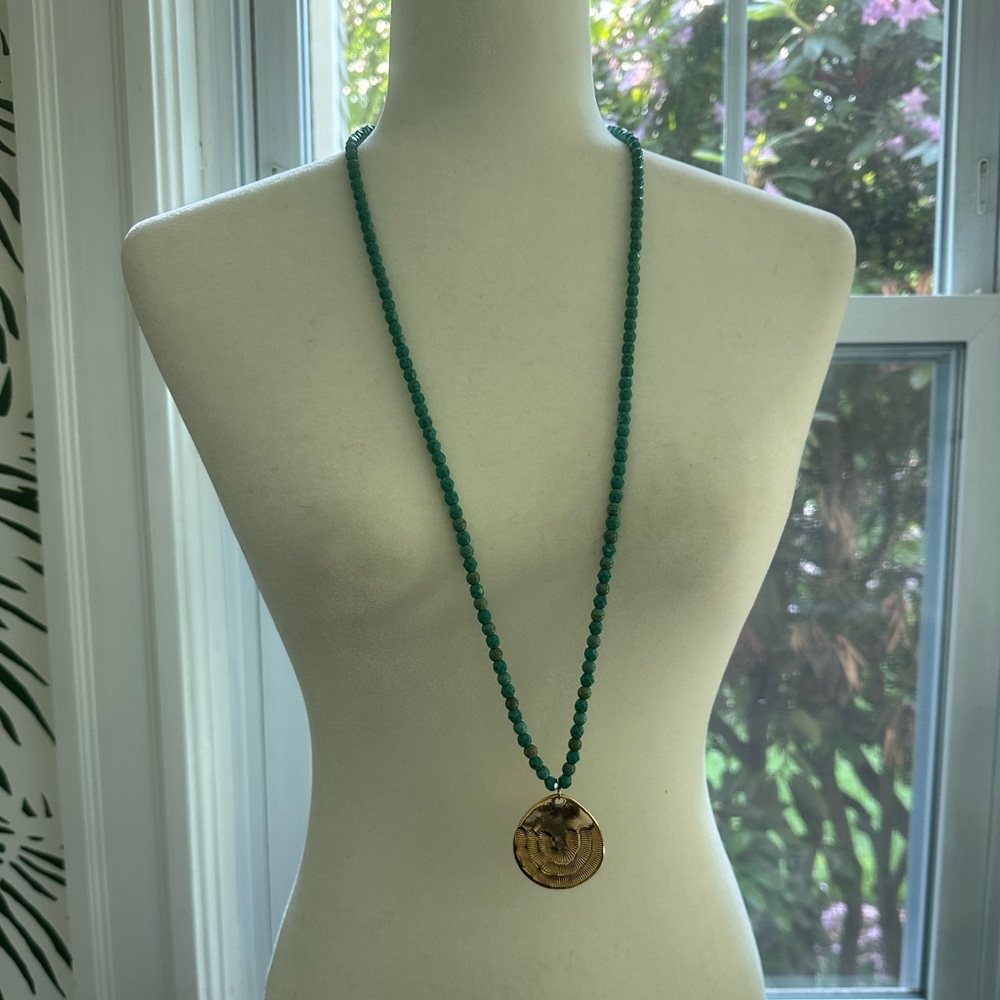 Gorgeous long turquoise necklace